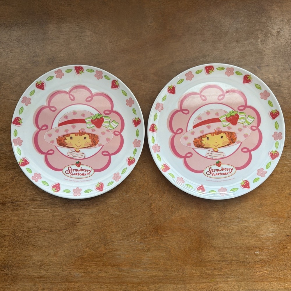 Vintage ZAK‎ Strawberry Shortcake Vtg 2 Plates   American Greetings Lot 2 Pieces